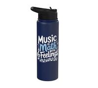 Music is Math with Feelings Stainless Steel Insulated Water Bottle