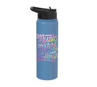 Music is Math with Feelings Stainless Steel Insulated Water Bottle