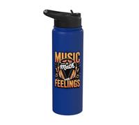 Music is Math with Feelings Stainless Steel Insulated Water Bottle