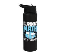 Music is Math with Feelings Stainless Steel Insulated Water Bottle