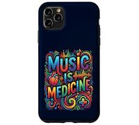 Music Is Medicine Colorful Soundwave Heart Design Case for iPhone 11 Pro Max