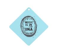 Music Is My Dna Air Freshener Hanging Car Incense Chip Diffuser Scented Decor for Car Home