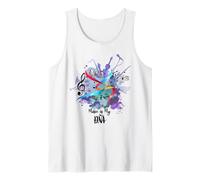 Music Is My DNA Rhythm Graphic Vintage Retro Musician Tank Top
