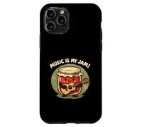 Music Is My Jam Funny Ukulele Guitar Pun Case for iPhone 11 Pro