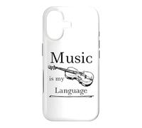 Music Is My Language Fiddle Music Apparel Case for iPhone 17