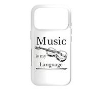 Music Is My Language Fiddle Music Apparel Case for iPhone 17 Pro