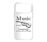 Music Is My Language Fiddle Music Apparel Case for iPhone 17 Pro Max
