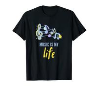 Music Is My Life and Therapy for Musician and Music Lover T-Shirt