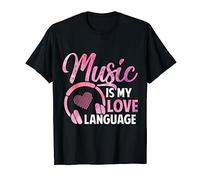 Music is my Love Language Funny DJ Disc Jockey Music Lover T-Shirt