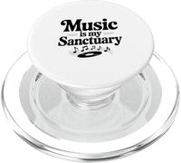Music Is My Sanctuary Rhythmic Vibes For All Music Lovers PopSockets PopGrip for MagSafe