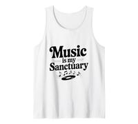 Music is My Sanctuary Rhythmic Vibes for All Music Lovers Tank Top