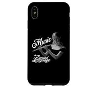 Music is my second language flute Case for iPhone XS Max