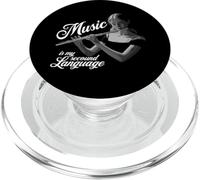 Music is my second language flute PopSockets PopGrip for MagSafe