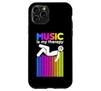 Music Is My Therapy Equalizer DJ Rainbow Sound Engineer Case for iPhone 11 Pro