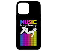 Music Is My Therapy Equalizer DJ Rainbow Sound Engineer Case for iPhone 13 Pro Max