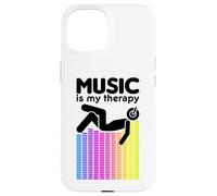 Music Is My Therapy Equalizer DJ Rainbow Sound Engineer Case for iPhone 15