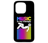 Music Is My Therapy Equalizer DJ Rainbow Sound Engineer Case for iPhone 15 Pro