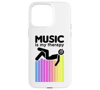 Music Is My Therapy Equalizer DJ Rainbow Sound Engineer Case for iPhone 15 Pro Max