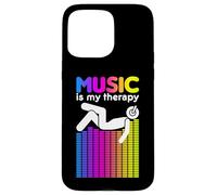 Music Is My Therapy Equalizer DJ Rainbow Sound Engineer Case for iPhone 15 Pro Max