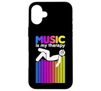 Music Is My Therapy Equalizer DJ Rainbow Sound Engineer Case for iPhone 16 Plus