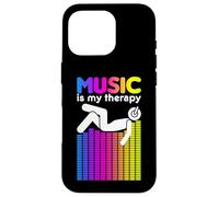 Music Is My Therapy Equalizer DJ Rainbow Sound Engineer Case for iPhone 16 Pro