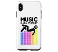 Music Is My Therapy Equalizer DJ Rainbow Sound Engineer Case for iPhone XS Max