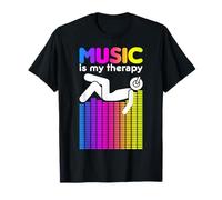 Music is My Therapy Equalizer DJ Rainbow Sound Engineer T-Shirt