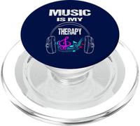 Music Is My Therapy Musician PopSockets PopGrip for MagSafe