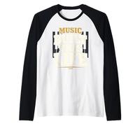 Music is Not a Phase Musician Lifestyle Musical Passion Raglan Baseball Tee