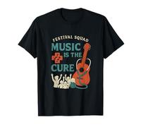 Music is The Cure Festival Squad Retro Graphic T-Shirt