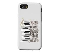 Music Is The Divine Way Piano Quote Case for iPhone SE (2020) / 7/8