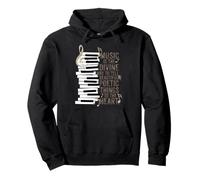 Music Is The Divine Way Piano Quote Pullover Hoodie