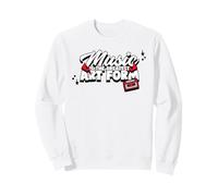 Music Is The Greatest Art Form (Cassette Tape Graphic) Sweatshirt
