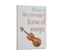 Music Is The Strongest form of Magic Quotes Educational Chart Poster 08x12inch(20x30cm)