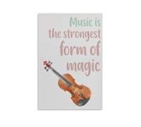 Music Is The Strongest form of Magic Quotes Educational Chart Poster 12x18inch(30x45cm)