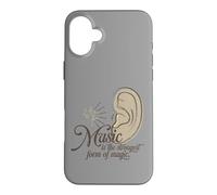Music Is The Strongest Form Of Magic Retro Music Case for iPhone 16 Plus