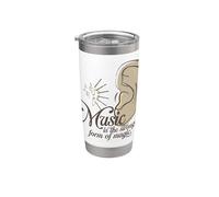 Music is The Strongest Form of Magic Retro Music Stainless Steel Insulated Tumbler