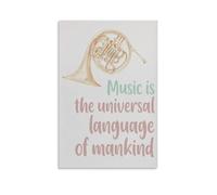 Music Is The Universal Language of Mankind Quotes Educational Chart Poster 16x24inch(40x60cm)
