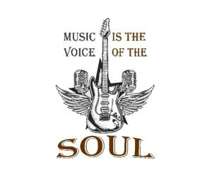 Music is the voice of the soul,notebook: High quality binding Premium design Perfect size 6" x 9" Matte finish paperback cover 120 beautifully lined pages