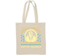 Music is The Wine That Fills The Cup of Silence Slogan Natural Cotton Tote Bag White