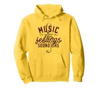 Music is what feelings sound like - clef Pullover Hoodie
