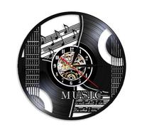 Music It's Not What I Do, It's Who I Am Musical Quote Rock n Roll Home Decor Guitar Wall Clock Vintage Vinyl Record Wall Clock Without LED
