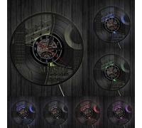 Music It's Not What I Do, It's Who I Am Musical Quote Rock n Roll Home Decor Guitar Wall Clock Vintage Vinyl Record Wall Clock With LED