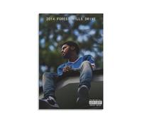 Music J Cole Art Canvas Poster Poster Decorative Painting Canvas Wall Posters And Art Picture Print Modern Family Bedroom Decor Posters 12x18inch(30x45cm)