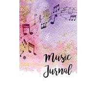 Music Journal: Lyric Diary and Manuscript Paper for Songwriters and Musicians. Manuscript Paper For Notes, Lyrics And Music. For Inspiration And ... Journal (Watercolor Violet Theme): Volume 1