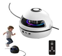 Music Jump Rope Machine, 2026 New Automatic Rope Skipping Machine, Wireless Skipping Rope with Counter, LED, 10 Speed Level Bluetooth Music Cordless Skipping Ropes Machine Kids Gym Equipment (White)