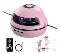 Music Jump Rope Machine, Smart Skipping Rope Kids with Counter & Bluetooth Music, Cordless Skipping Ropes for Adults, 10 Speed Levels, LED Screen, Breathing Light, Kids Gym Equipment, Family Games