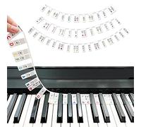 Music Keyboard Stickers, Piano Key Stickers, 88 Keys Piano Note Guide, Piano Key Stickers for Kids and Beginners