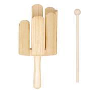 Music Learning Tone Block Wooden Percussion Toy with Tapping Stick, Beginner Rhythm Practice Aid, Integrated Handle, Group Activity Use Orff Rhythm Block Wooden Percussion Learning Toy Classroom Music