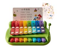 Music Learning Xylophone - 8.27 Inch Educational Percussion, double Mode Piano Toy, Abs Early Development Gear | Interactive Sound Exploration Boys Girls Kid Over 6 Months Travel Classroom Preschool